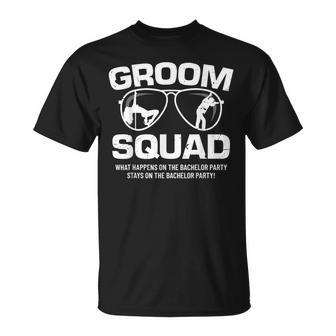 Groom Squad T Bucks Groom Groomsmen Bachelor Party T-Shirt - Seseable