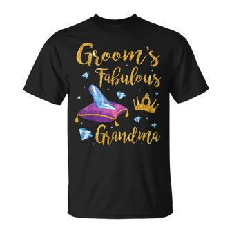 Grooms Fabulous Grandma Happy Wedding Married Memory Day Unisex T-Shirt | Mazezy