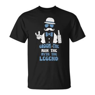 Groomsmen Groom The Man The Myth The Legend Groom Unisex T-Shirt - Seseable