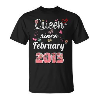 Großartig Seit Februar 2013 Blumen 2013 Februar Geburtstag T-Shirt - Seseable
