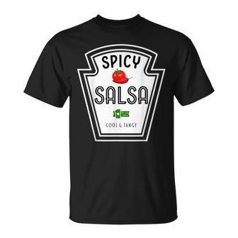 Group Condiment Team Halloween Costume Spicy Salsa T-shirt - Thegiftio UK