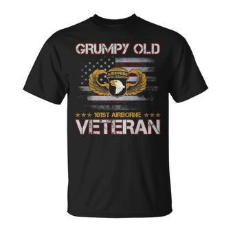 Grumpy Old 101St Airborne Division Veteran T Mens Unisex T-Shirt | Mazezy