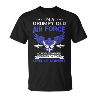 Mens Im A Grumpy Old Air Force Veteran T Veteran T-shirt - Seseable