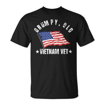 Grumpy Old Vietnam Vet Us Military Vetearan T-shirt - Seseable