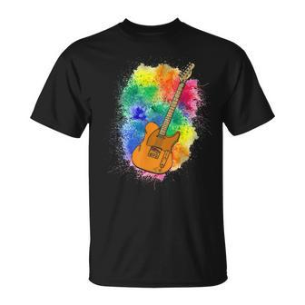 Guitar Rock N Roll Bass Instrument Vintage Metal Unisex T-Shirt | Mazezy