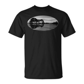 Guitar Sunset Sky Trees City Water Reflection Special T-shirt - Seseable