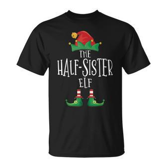 Half-Sister Elf Familie Passender Pyjama Weihnachten Elf T-Shirt - Seseable