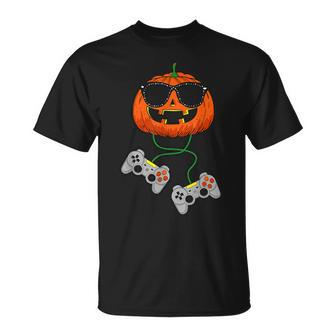 Halloween Jack O Lantern Gamer Boys Halloween V19 T-shirt - Thegiftio UK