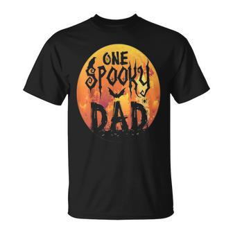 Halloween Single Dad S One Spooky Dad Scary Horror Night Unisex T-Shirt | Mazezy