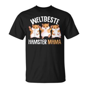 Hamster Mama Goldhamster Damen Mädchen T-Shirt - Seseable