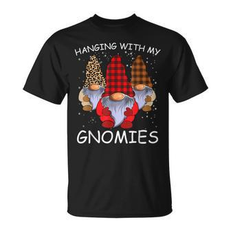 Hanging With My Gnomies Gnome Friend Christmas T-shirt - Thegiftio UK