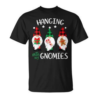 Hanging With My Gnomies Gnomes Christmas Pajamas T-shirt - Thegiftio UK