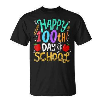 Happy 100Th Day Of School 100 Days Of Pre K Teacher Student T-Shirt - Seseable