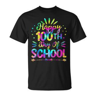 Happy 100Th Day Of School Tie Dye 100 Days Smarter T-shirt - Thegiftio UK