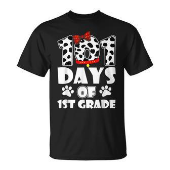 Happy 101 Days School 1St Grade Dog 100 Days Smarter Student T-shirt - Thegiftio UK