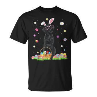 Happy Easter Cute Black Labrador Bunny Ears Dog Lovers T-Shirt - Seseable