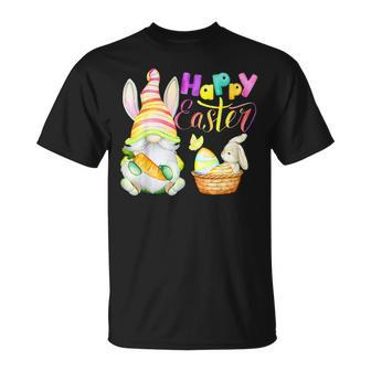 Happy Easter Day Bunny Gnome Rabbit Eggs Hunting T-Shirt - Seseable
