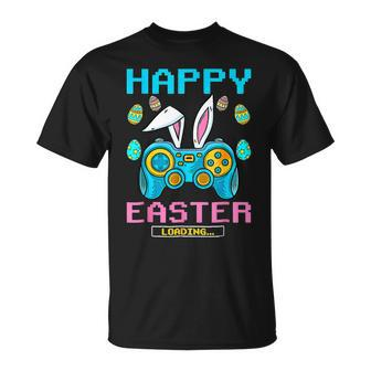 Happy Easter Day Gamer Video Game Rabbit Bunny Gamer Eggs Unisex T-Shirt | Mazezy