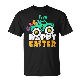 Happy Easter Day For Monster Truck Lover Boy Eggs Easter T-Shirt - Seseable