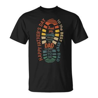 Happy Fathers Day To The Best Step Dad Fathers Day T-shirt - Thegiftio UK