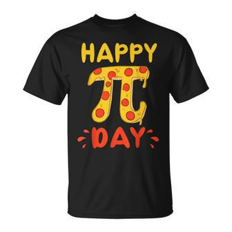 Happy Pi Day Pie Day Pizza Mathematics Pi Symbol T-Shirt - Seseable