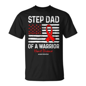 Heart Disease Survivor Support Step Dad Of A Warrior Unisex T-Shirt