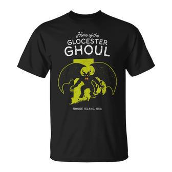 Heimat Des Glocester Ghuls Rhode Island Usa Cryptid T-Shirt - Seseable