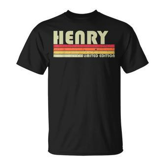 Henry Name Personalized Retro Vintage 80S 90S Birthday T-shirt - Thegiftio UK