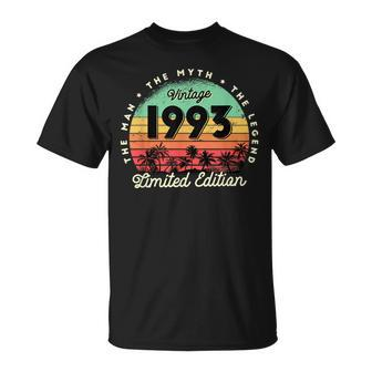 Herren 1993 Man Myth Legend 30 Jahre 30 Geburtstag Geschenk T-Shirt - Seseable