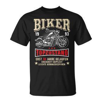 Herren 1993 V2 Motorrad T-Shirt zum 30. Geburtstag, Biker Humor - Seseable