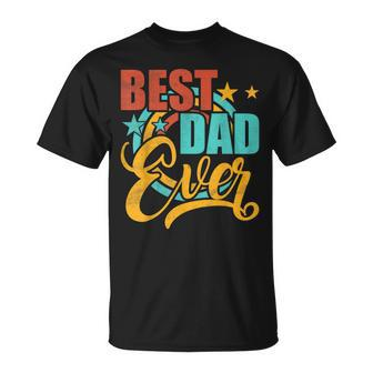 Herren Bester Papa Aller Zeiten Vatertag Papas Geburtstag T-Shirt - Seseable
