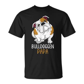 Herren Bulldoggen Papa Hundehalter Englische Bulldogge T-Shirt - Seseable