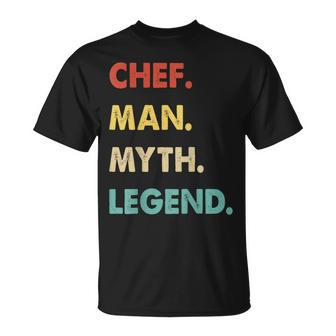Herren Chef Mann Mythos Legende T-Shirt - Seseable
