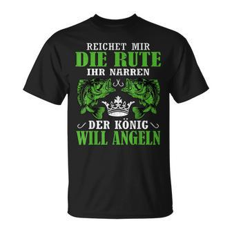 Herren Der König Will Angeln Fischer Angler Geschenk T-Shirt - Seseable