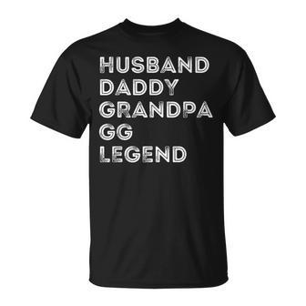 Herren Ehemann Papa Opa Gg Legend Vatertag T-Shirt - Seseable
