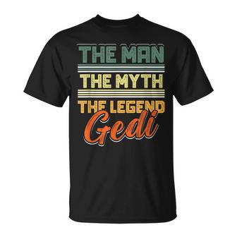 Herren Gedi Die Legende Taufgedi T-Shirt - Seseable