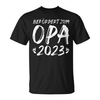 Herren Ich Werde Opa 2023 Schwangerschaft Verkünden T-Shirt - Seseable