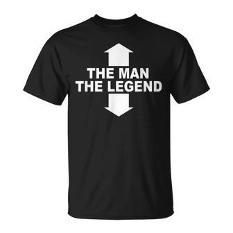Herren The Man The Legend Lustiges Mann Legende Pfeile Männer T-Shirt - Seseable