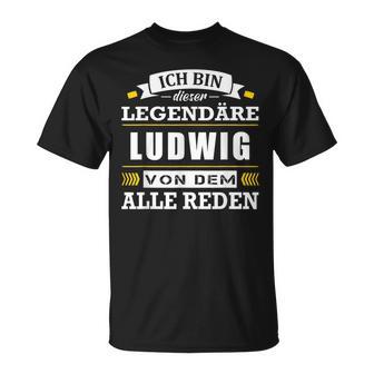 Herren Name Ludwig Vorname Namensgeschenke Namenstag T-Shirt - Seseable