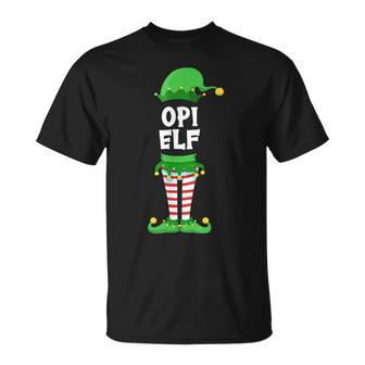 Herren Opi Elf Opa Partnerlook Familien Outfit Weihnachten T-Shirt - Seseable