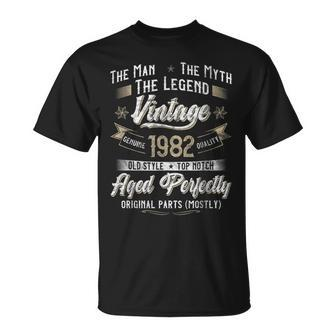 Herren T-Shirt 41. Geburtstag - Mythos & Legende 1982 Vintage Design - Seseable