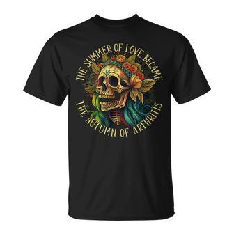 Hippie Grandma Autumn Of Arthritis Unisex T-Shirt | Mazezy DE