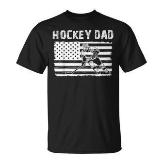 Hockey Dad Father Day Gift Unisex T-Shirt - Seseable