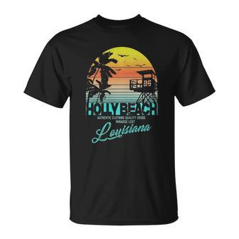 Holly Beach Louisiana Beach Shirt T-shirt - Thegiftio UK
