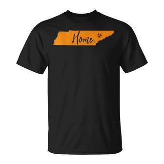 Home Tennessee State Orange Vol Vintage Flag Football T-Shirt - Seseable