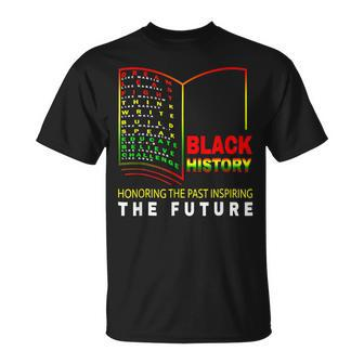 Honoring Past Inspiring Future African Black History Month V2 T-Shirt - Seseable