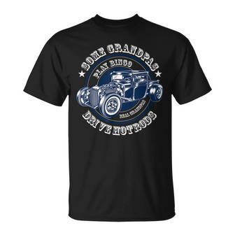 Hot Rod Grandpa Play Bingo American Vintage Tuning Mechanic Unisex T-Shirt | Mazezy