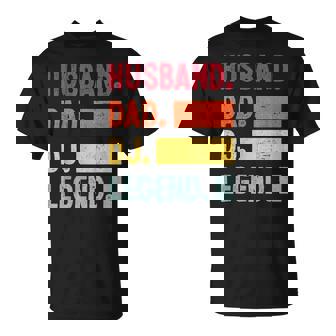 Husband Dad Dj Legend Dj Disc Music Lover T-shirt - Thegiftio