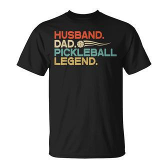 Husband Dad Pickleball Legend Fathers Day Men T-Shirt - Seseable