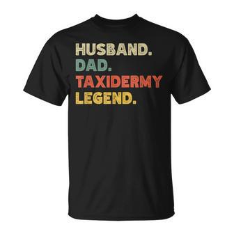 Mens Mens Husband Dad Taxidermy Legend Vintage Retro T-Shirt - Seseable